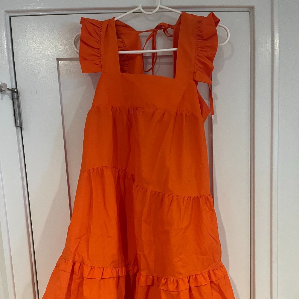 Topshop orange summer dress